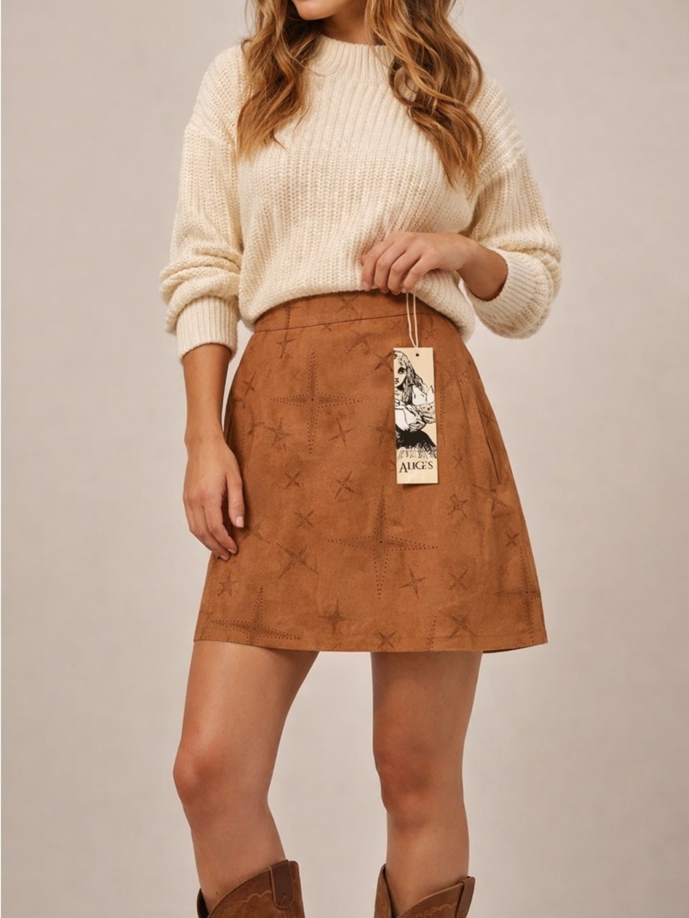 Alice’s Pig Winnie’s Western Star Print Skirt NWT Size 4